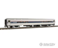 Walthers Mainline 31051 85' Horizon Cafe/Club Food Service Car - Ready To Run -- Amtrak(R) (Phase IV; Silver, Wide Blue, Thin Red & White Stripes)