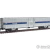 Walthers Mainline 31101 60' Thrall Material Handling Car MHC-2 - Ready To Run -- Amtrak(R) #1541 (Phase IV; Silver, Wide Blue, Thin Red, White Stripes) -Walthers Sales walthers mainline 31101 60 thrall material handling car mhc 2 ready to run amtrak r 1541 phase iv silver wide blue thin red white stripes passenger cars 143