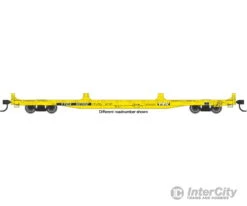 Walthers Mainline 5413 60' Pullman-Standard Flatcar - Ready To Run -- TTX TTCX #92315 (Container Pedestals; Yellow, Black, White)