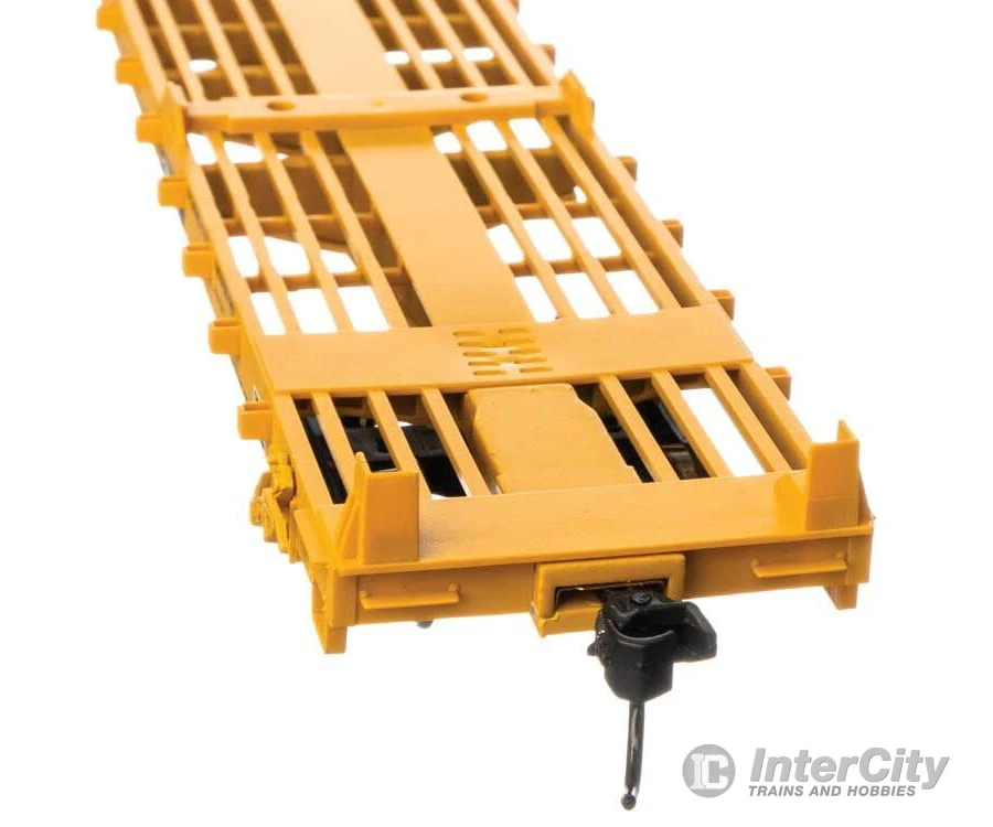 Walthers Mainline 5414 60' Pullman-Standard Flatcar - Ready To Run -- TTX TTCX #92340 (Container Pedestals; Yellow, Black, White) 4 Walthers Mainline 5414 60' Pullman-Standard Flatcar - Ready To Run -- TTX TTCX #92340 (Container Pedestals; Yellow, Black, White) - Image 2