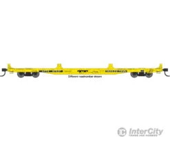Walthers Mainline 5417 60' Pullman-Standard Flatcar - Ready To Run -- Trailer-Train VTTX #97611 (Container Loading; Yellow, Black TT Logo)