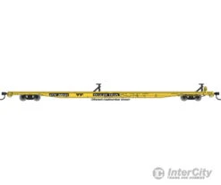 Walthers Mainline 5556 85' General American G85 Flatcar - Ready To Run -- GTTX (Yellow) #300444