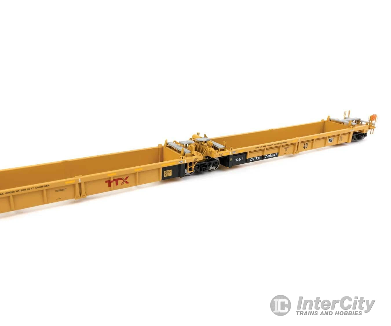 Walthers Mainline 55673 Thrall 5-Unit Rebuilt 40' Well Car - Ready To Run -- TTX DTTX #748247 - Large Red TTX Logo 5 Walthers Mainline 55673 Thrall 5-Unit Rebuilt 40' Well Car - Ready To Run -- TTX DTTX #748247 - Large Red TTX Logo - Image 3