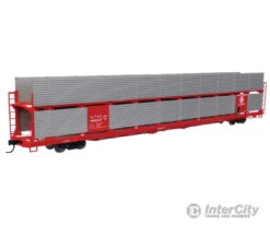 Walthers Mainline 8101 89' Flatcar W/Bi-Level Shielded Auto Rack - Ready To Run -- Santa Fe Rack & Flatcar #88007