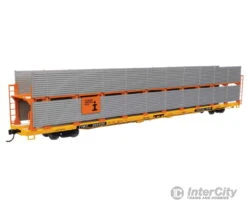 Walthers Mainline 8113 89' Flatcar W/Bi-Level Shielded Auto Rack - Ready To Run -- Illinois Central Gulf Rack / Trailer-Train Flatcar TTBX #965506