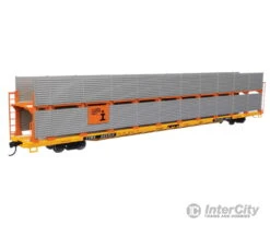 Walthers Mainline 8114 89' Flatcar W/Bi-Level Shielded Auto Rack - Ready To Run -- Illinois Central Gulf Rack / Trailer-Train Flatcar TTBX #965515 -Walthers Sales walthers mainline 8114 89 flatcar w bi level shielded auto rack ready to run illinois central gulf trailer train ttbx 965515 freight cars 519