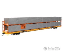 Walthers Mainline 8116 89' Flatcar W/Bi-Level Shielded Auto Rack - Ready To Run -- Illinois Central Gulf Rack / Trailer-Train Flatcar TTBX #965654 -Walthers Sales walthers mainline 8116 89 flatcar w bi level shielded auto rack ready to run illinois central gulf trailer train ttbx 965654 freight cars 274