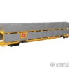 Walthers Mainline 8118 89' Flatcar W/Bi-Level Shielded Auto Rack - Ready To Run -- Milwaukee Road Rack / Trailer-Train Flatcar TTBX #941656