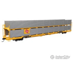 Walthers Mainline 8118 89' Flatcar W/Bi-Level Shielded Auto Rack - Ready To Run -- Milwaukee Road Rack / Trailer-Train Flatcar TTBX #941656