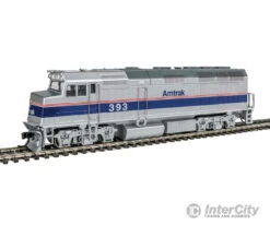 Walthers Mainline 9467 EMD F40PH - Standard DC -- Amtrak(R) #393 (Phase IV; Silver, Wide Blue, Thin Red, White Stripes)