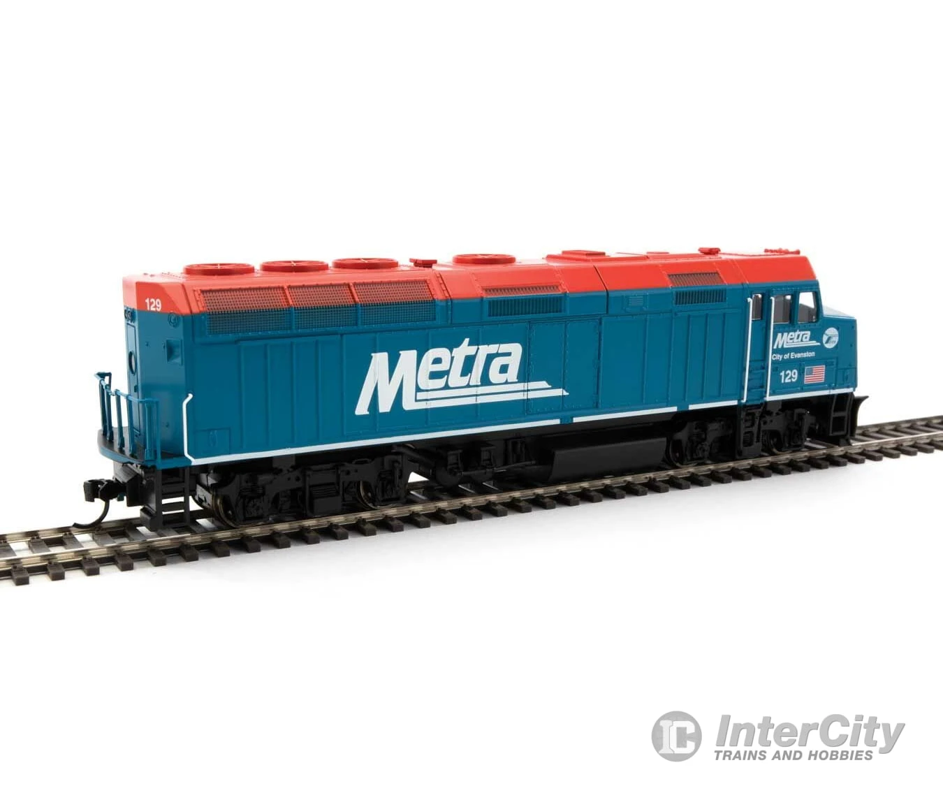 Walthers Mainline 9473 EMD F40PH - Standard DC -- Metra #129 4 Walthers Mainline 9473 EMD F40PH - Standard DC -- Metra #129 - Image 2