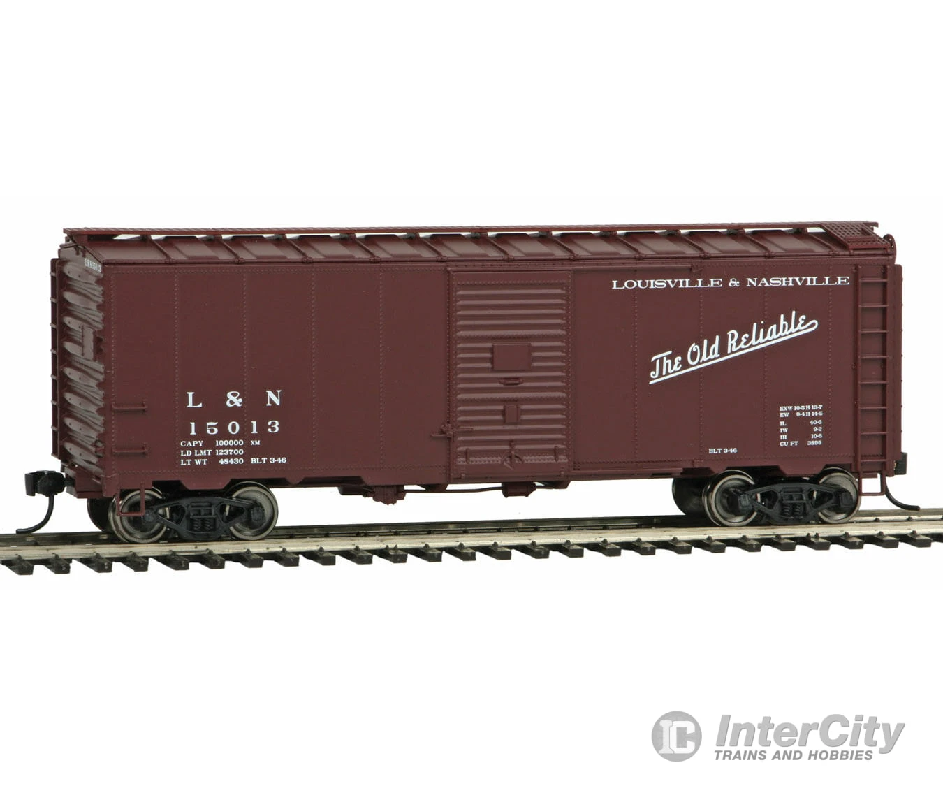 Walthers Mainline HO 1680 40' AAR 1944 Boxcar - Ready To Run -- Louisville & Nashville #15013 (Boxcar Red, Old Reliable Slogan) 4 Walthers Mainline HO 1680 40' AAR 1944 Boxcar - Ready To Run -- Louisville & Nashville #15013 (Boxcar Red, Old Reliable Slogan) - Image 2