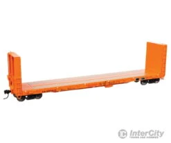 Walthers Proto 104353 50' CC&F Bulkhead Flatcar - Ready To Run -- Canadian National (Orange) #603417