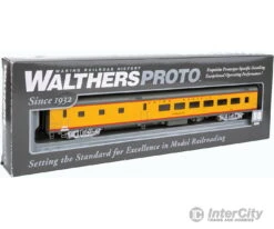 Walthers Proto 18103 85' ACF 48-Seat Diner - Standard - Union Pacific(R) Heritage Fleet -- Overland UPP #302; Late W/printed Name & Number -Walthers Sales walthers proto 18103 85 acf 48 seat diner standard union pacific r heritage fleet overland upp 302 late w printed name number passenger cars 331