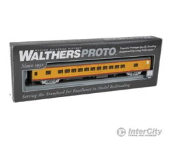 Walthers Proto 18506 85' ACF 44-Seat Coach - Lighted - Union Pacific(R) Heritage Fleet -- City Of Salina UPP #5486; Late W/factory-printed Name, Number -Walthers Sales walthers proto 18506 85 acf 44 seat coach lighted union pacific r heritage fleet city of salina upp 5486 late w factory printed name number passenger cars 928