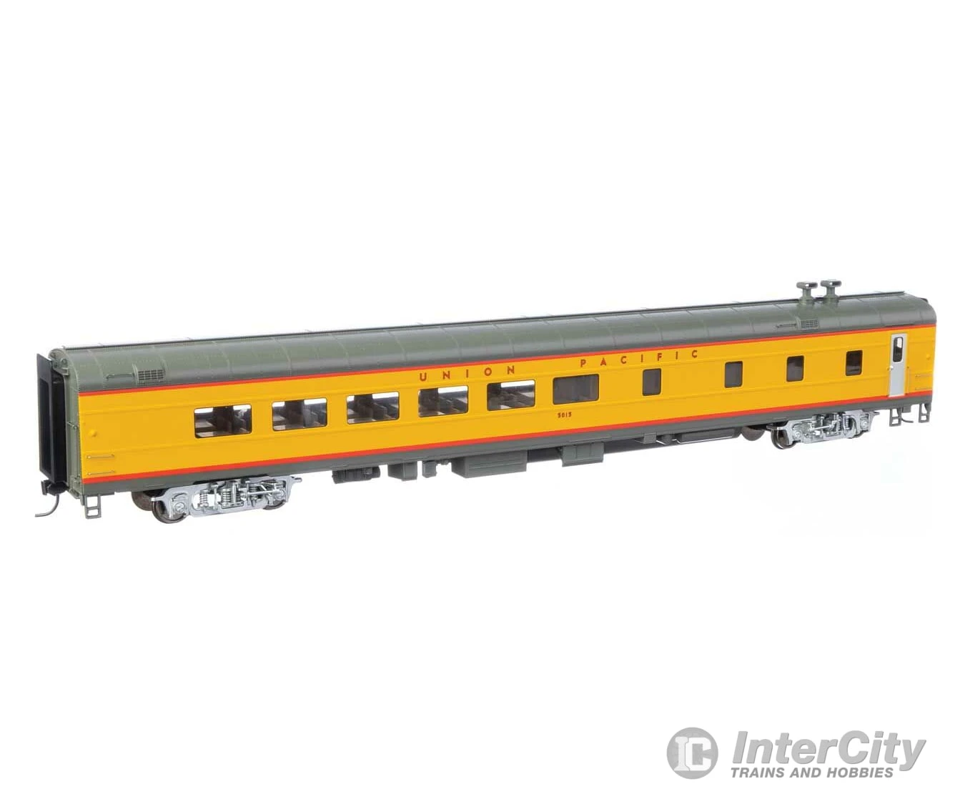 Walthers Proto 18601 85' ACF 48-Seat Diner - Lighted - Union Pacific(R) Heritage Fleet -- #5015; Early W/printed Number Only 4 Walthers Proto 18601 85' ACF 48-Seat Diner - Lighted - Union Pacific(R) Heritage Fleet -- #5015; Early W/printed Number Only - Image 2