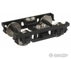 Walthers Proto 2124 Pullman-Standard 8' Wheelbase, Heavyweight 4-Wheel Metal Trucks W/RP-25 Wheels -- Black - 1 Pair