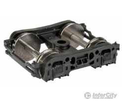 Walthers Proto 2215 Allied Full-Cushion Express Trucks - Plastic W/RP-25 Metal Wheels -- Black - 1 Pair