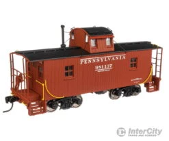 Walthers Proto 900 Pennsylvania Railroad Merchandise Service Freight Train -- Pennsylvania Railroad Set #1; 12 40' X29b Rebuilt Boxcars, N6B Wood Caboose -Walthers Sales walthers proto 900 pennsylvania railroad merchandise service freight train set 1 12 40 x29b rebuilt boxcars n6b wood caboose starter sets 350