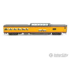 Walthers Proto 9216 85' ACF Observation Dome Lounge - Ready To Run - Standard -- Union Pacific(R) (Armour Yellow, Gray, City Of Los Angeles Tail Sign)