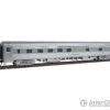 Walthers Proto 9606 85' Budd Pine Series 10-6 Sleeper - Ready To Run -- Santa Fe (Real Metal Finish, Includes Decals)