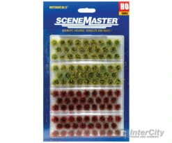 Walthers SceneMaster 1105 Grass Tufts - Pkg(104) 1/4" 0.6cm Tall -- Blooming Flowers