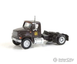 Walthers SceneMaster 11192 International(R) 4900 Single-Axle Semi Tractor Only - Assembled -- United Parcel Service (Bow Tie Shield Logo; Brown, Yellow)