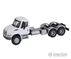 Walthers SceneMaster 11530 International(R) 4300 Dual-Axle Semi Tractor Only - Assembled -- White Cab, Black Chassis