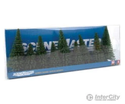 Walthers SceneMaster 1160 Fir Trees Pkg(9) -- 3-1/8 To 4-3/4" 8 To 12cm Tall W/Flat Base -Walthers Sales walthers scenemaster 1160 fir trees pkg 9 3 1 8 to 4 12cm tall w flat base vegetation 912