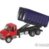Walthers SceneMaster 11630 International(R) 4300 Dual-Axle Dumpster Carrier Truck - Assembled -- Red Cab, Blue Dumpster -Walthers Sales walthers scenemaster 11630 international r 4300 dual axle dumpster carrier truck assembled red cab blue cars trucks 564