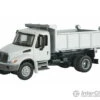 Walthers SceneMaster 11635 International(R) 4300 Single-Axle Dump Truck - Assembled -- White W/Railroad Maintenance-of-Way Logo Decals -Walthers Sales walthers scenemaster 11635 international r 4300 single axle dump truck assembled white w railroad maintenance of way logo decals cars trucks 814