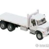 Walthers SceneMaster 11650 International(R) 7600 3-Axle Flatbed Truck - Assembled -- White With Railroad Maintenance-of-Way Logo Decals -Walthers Sales walthers scenemaster 11650 international r 7600 3 axle flatbed truck assembled white with railroad maintenance of way logo decals cars trucks 590