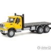 Walthers SceneMaster 11653 International(R) 7600 3-Axle Flatbed Truck - Assembled -- Yellow Cab, Black Flatbed -Walthers Sales walthers scenemaster 11653 international r 7600 3 axle flatbed truck assembled yellow cab black cars trucks 916