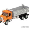 Walthers SceneMaster 11661 International(R) 7600 3-Axle Heavy-Duty Dump Truck - Assembled -- Orange Cab, Silver Dump Body -Walthers Sales walthers scenemaster 11661 international r 7600 3 axle heavy duty dump truck assembled orange cab silver body cars trucks 548