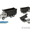 Walthers SceneMaster 11677 International(R) 7600 Dual-Axle Coal Truck - Assembled -- Silver Cab, Black Box