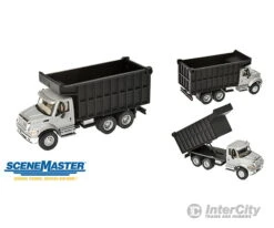 Walthers SceneMaster 11677 International(R) 7600 Dual-Axle Coal Truck - Assembled -- Silver Cab, Black Box