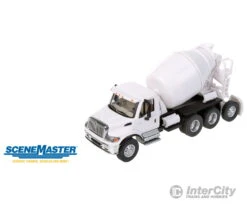Walthers SceneMaster 11678 International(R) 7600 3-Axle Cement Mixer - Assembled -- White