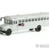 Walthers SceneMaster 11702 International(R) MOW Crew Bus - Assembled -- White, Railroad Maintenance-of-Way Logo Decals