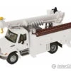 Walthers SceneMaster 11733 International(R) 4300 Utility Truck W/Drill - Assembled -- White W/Railroad Maintenance-of-Way Logo Decals