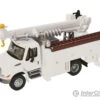 Walthers SceneMaster 11734 International(R) 4300 Utility Truck W/Drill - Assembled -- White (Includes Utility Company Decals) -Walthers Sales walthers scenemaster 11734 international r 4300 utility truck w drill assembled white includes company decals cars trucks 315
