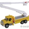 Walthers SceneMaster 11752 International(R) 7600 Utility Truck W/Bucket Lift - Assembled -- Yellow -Walthers Sales walthers scenemaster 11752 international r 7600 utility truck w bucket lift assembled yellow cars trucks 651