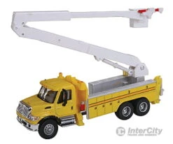 Walthers SceneMaster 11752 International(R) 7600 Utility Truck W/Bucket Lift - Assembled -- Yellow