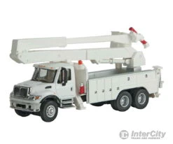Walthers SceneMaster 11754 International(R) 7600 Utility Truck With Bucket Lift - Assembled -- White (Includes Utility Company Decals)
