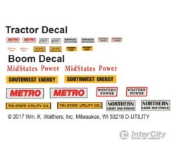 Walthers SceneMaster 11754 International(R) 7600 Utility Truck With Bucket Lift - Assembled -- White (Includes Utility Company Decals) -Walthers Sales walthers scenemaster 11754 international r 7600 utility truck with bucket lift assembled white includes company decals cars trucks 348