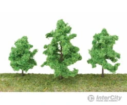 Walthers SceneMaster 1183 Spring Trees Pkg(10) -- 3-3/8 To 5-1/2" 8 To 14cm W/Pin Base