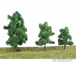 Walthers SceneMaster 1184 Summer Trees Pkg(10) -- 3-3/8 To 5-1/2" 8 To 14cm (Includes Pin Base)