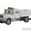 Walthers SceneMaster 11894 International(R) 4900 Open Stake Bed Utility Truck - Assembled -- White W/Railroad Maintenance-of-Way Logo Decals -Walthers Sales walthers scenemaster 11894 international r 4900 open stake bed utility truck assembled white w railroad maintenance of way logo decals cars trucks 392