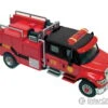 Walthers SceneMaster 11920 International(R) 7600 2-Axle Crew-Cab Brush Fire Truck - Assembled -- Red, Black -Walthers Sales walthers scenemaster 11920 international r 7600 2 axle crew cab brush fire truck assembled red black cars trucks 751