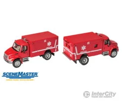 Walthers SceneMaster 11931 International(R) 4300 EMS Ambulance - Assembled -- Red