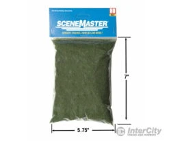Walthers SceneMaster 1206 Static Grass Flocking -- Green Blend 3/32" 2.5mm Fibers, 3-1/2oz 100g -Walthers Sales walthers scenemaster 1206 static grass flocking green blend 3 32 2 5mm fibers 1 2oz 100g applicators 954